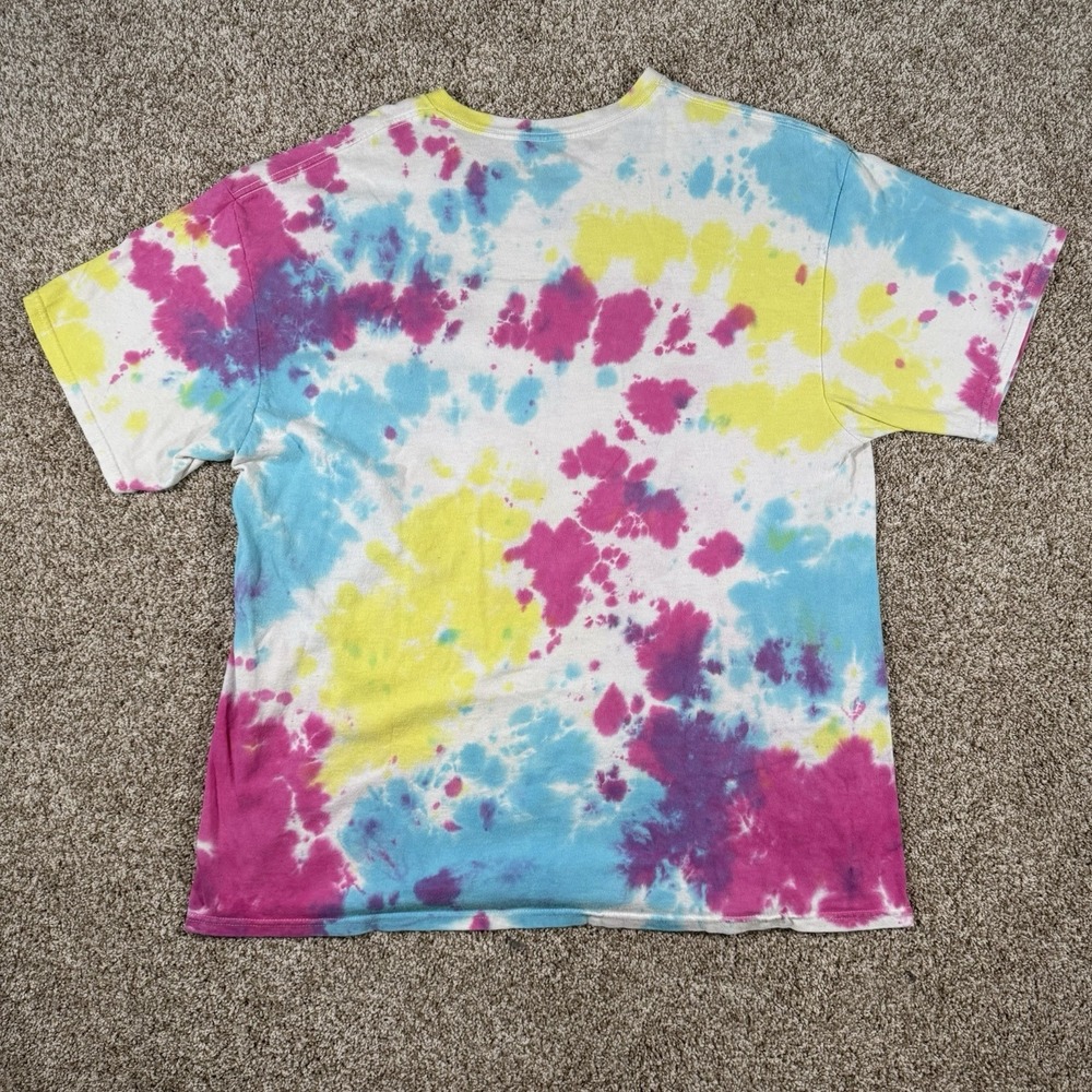 Mushroom Liquid Blue Tie-Dye Short Sleeve T-Shirt Size XL - Picture 2 of 5